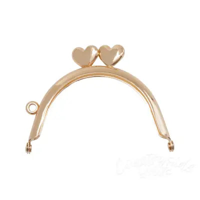 Round Heart Clasp 3in x 2in Rose Gold