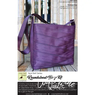 Roundabout Seat Belt Bag Kit in Aubergine