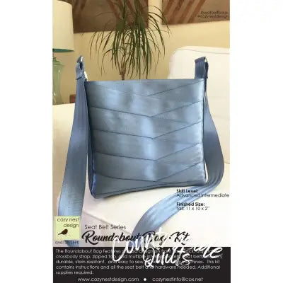 Roundabout Seat Belt Bag Kit in Steel Blue