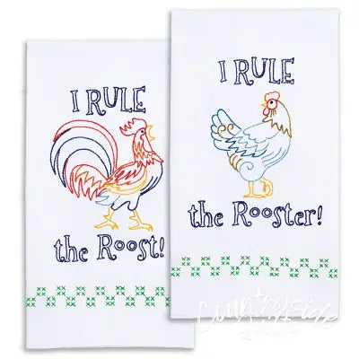 Rule The Rooster Decorative Hand Towels