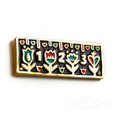 Ruler Enamel Pin