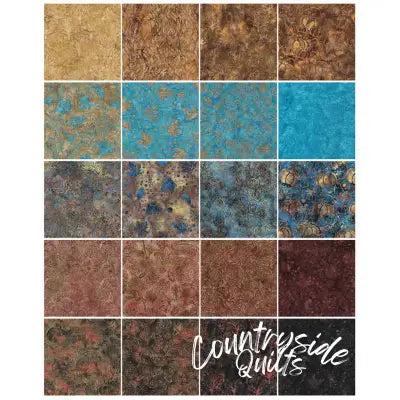 Rustic Riches 10in Squares (42pc x 20 colors)