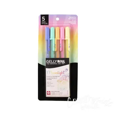 Sakura Gelly Roll Moonlight 10 Bold Pen Set Pastel 5 color
