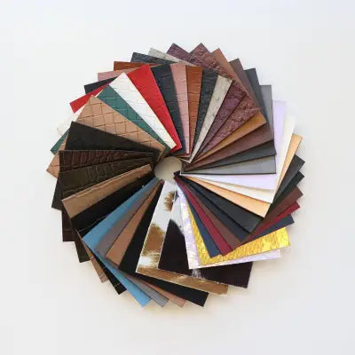 Sallie Tomato Fabric Sample Set – Faux Leather: Animal & Specialty Textures
