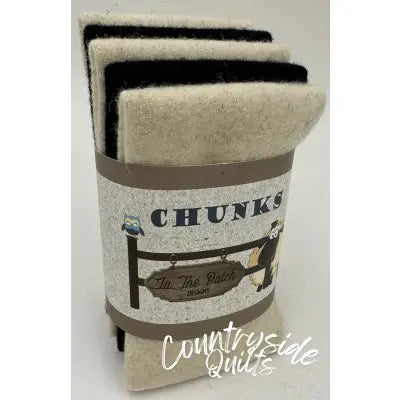 Salt and Pepper Wool Chunks 5pc 9in x 10in