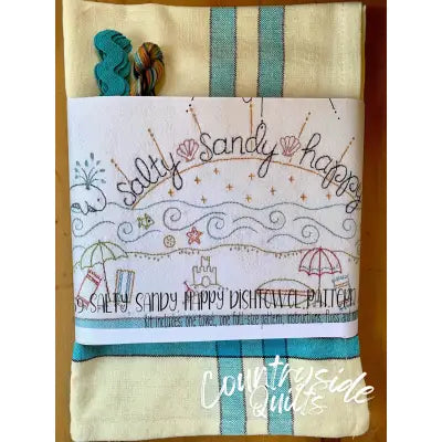 Salty Sandy Happy Dishtowel Kit