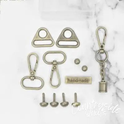 Sampler Box Bundle Of Hardware Set Antique