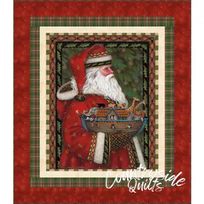 Santa and Ark Panel Quilt Kit - Picture a Christmas II