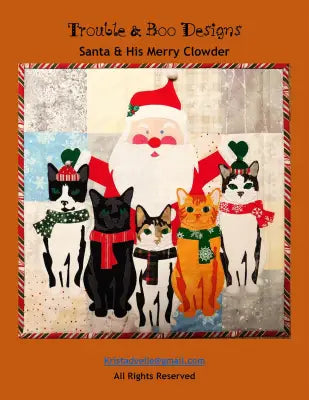 Santa & His Merry Clowder
