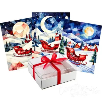 Santa's Sleigh Collection 6-Card Boxed Set