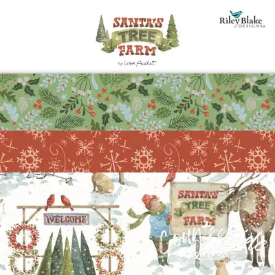 Santa's Tree Farm 5in Squares, 42pcs/bundle