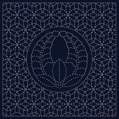 Sashiko Cloth Agari-Fuji