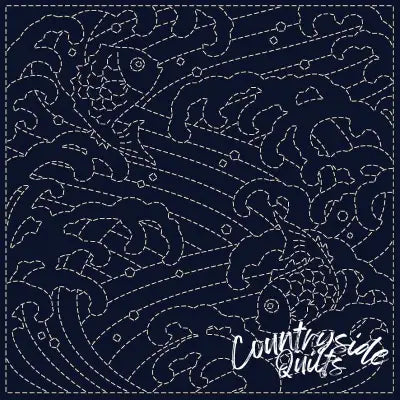 Sashiko Cloth Ara-Nami 2