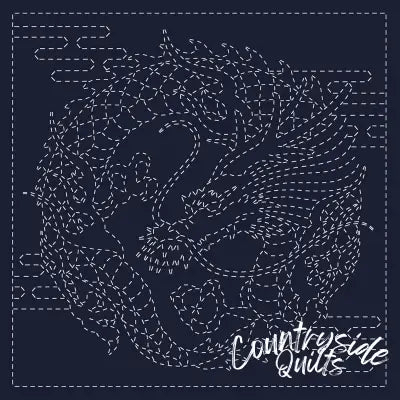 Sashiko Cloth Dragon Crest