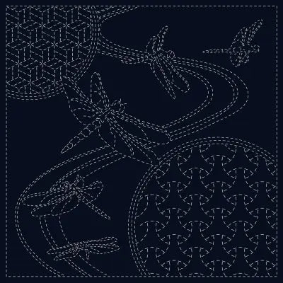Sashiko Cloth Dragonfly