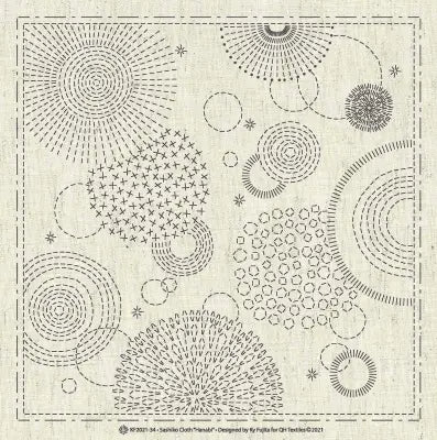 Sashiko Cloth Hanabi