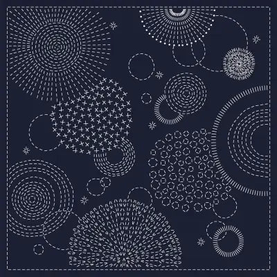 Sashiko Cloth Hanabi