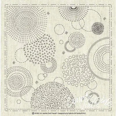 Sashiko Cloth Hanabi