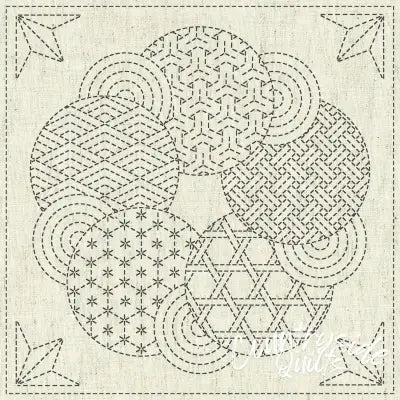 Sashiko Cloth - Kaza-Guruma 3