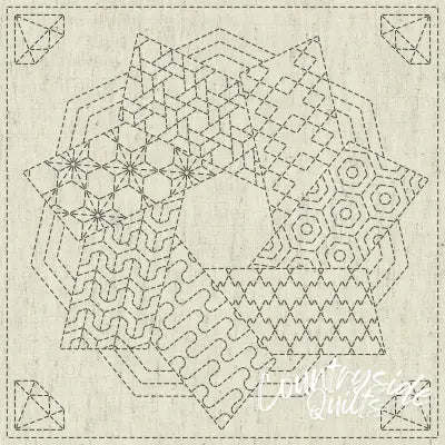 Sashiko Cloth Kaza-Guruma 4