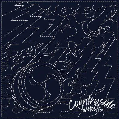 Sashiko Cloth Koi-Koi - Oni-Fuda