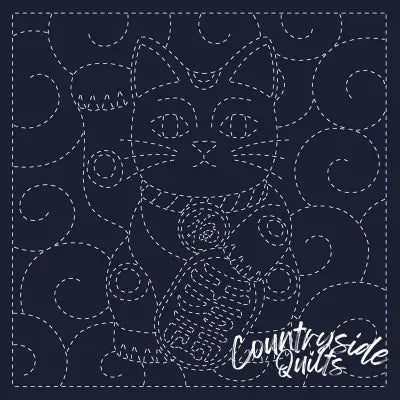 Sashiko Cloth Maneki-Neko