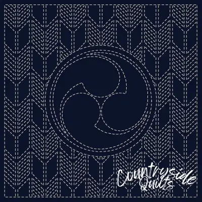 Sashiko Cloth MITSU-DOMOE