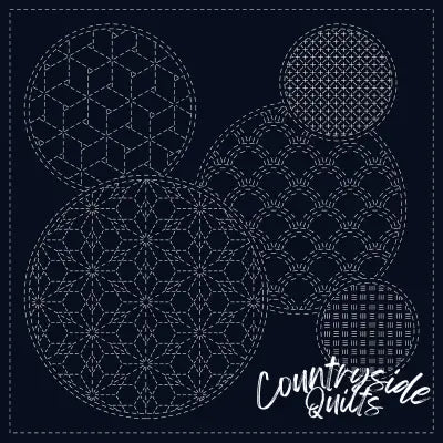 Sashiko Cloth Mixed Pattern