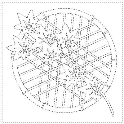 Sashiko Cloth Momiji - White