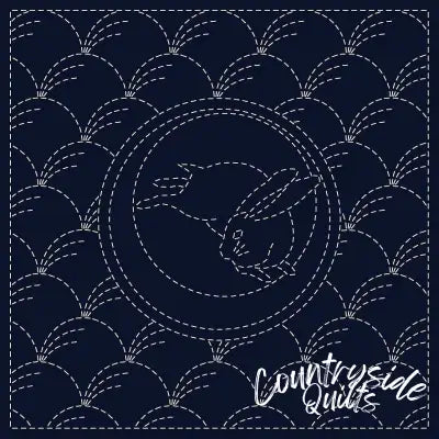 Sashiko Cloth Tsuki-Ni Usagi