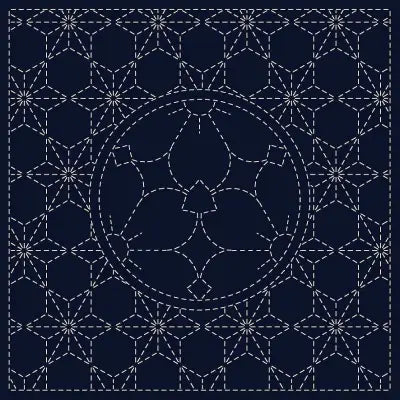 Sashiko Cloth Yamazakura