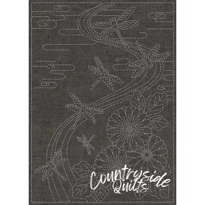 Sashiko Cloth-Yarn Dyed Nep Twilight Dragonfly Brown