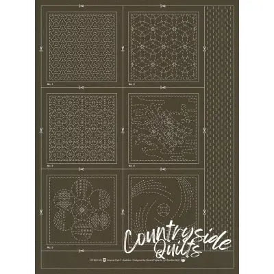 Sashiko Coaster Pattern 3 Slate