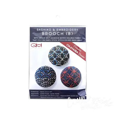 Sashiko & Embroidery Brooch B