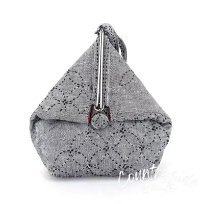 Sashiko Slide Clasp Purse Full Kit Black