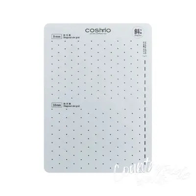 Sashiko Template Diagonal Dot Grid 9mm 10mm