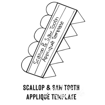 Scallop & Saw Tooth Applique Template