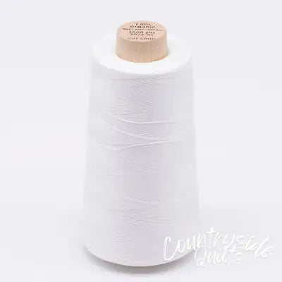 Scanfil Organic Cotton Thread 30wt Solid 3,000yd Bright White