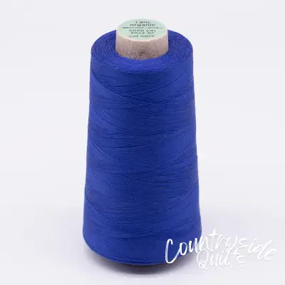 Scanfil Organic Cotton Thread 50wt Solid 5,000yd Nautical Blue
