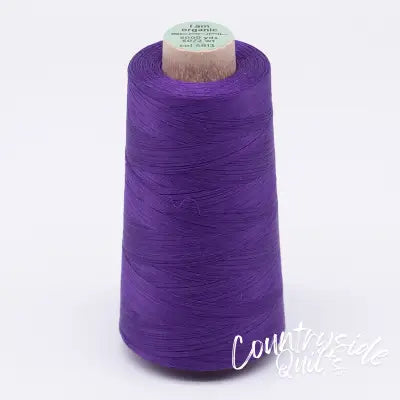 Scanfil Organic Cotton Thread 50wt Solid 5,000yd Royal Purple