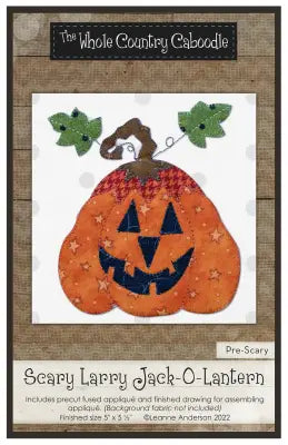 Scary Larry Jack-O-Lantern Precut Fused Applique Pack