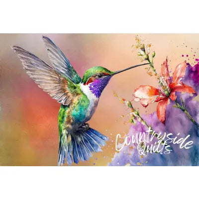 Scattered Hummingbird Panel 24in x 16in