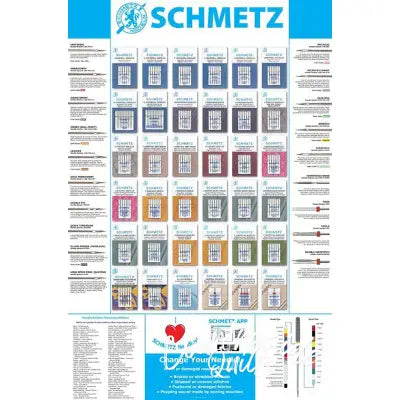 Schmetz Machine Needle Empty Display With 36 Pegs