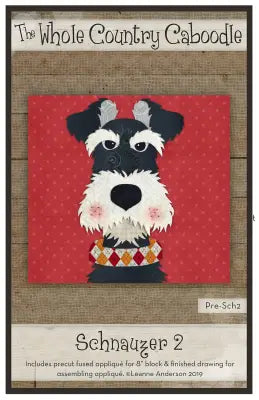 Schnauzer 2 Precut Fused Applique Pack