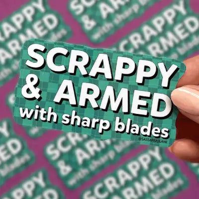 Scrappy and Armed Stickers 6pk