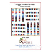 Scrappy Modern Stripes Quilt Pattern 739406408836