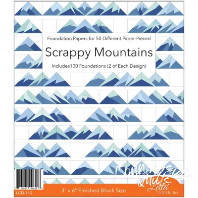 Scrappy Mountains Foundation Paper Piecing Pad