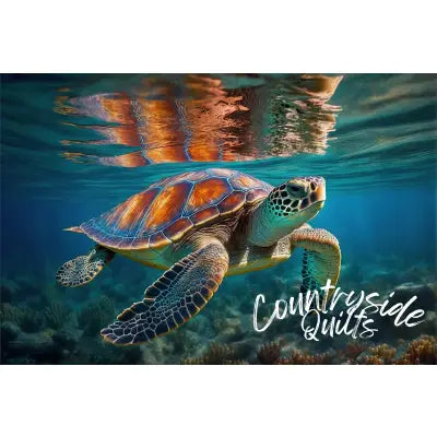 Sea Turtle Reflection Panel 24in x 16in