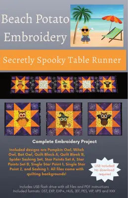 Secretly Spooky Table Runner