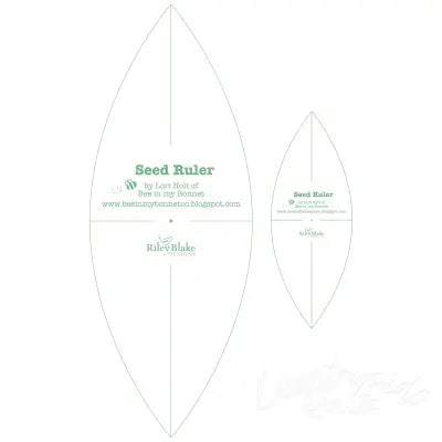 Seed Ruler Set By Lori Holt Of Bee In My Bonnet, 2pcs